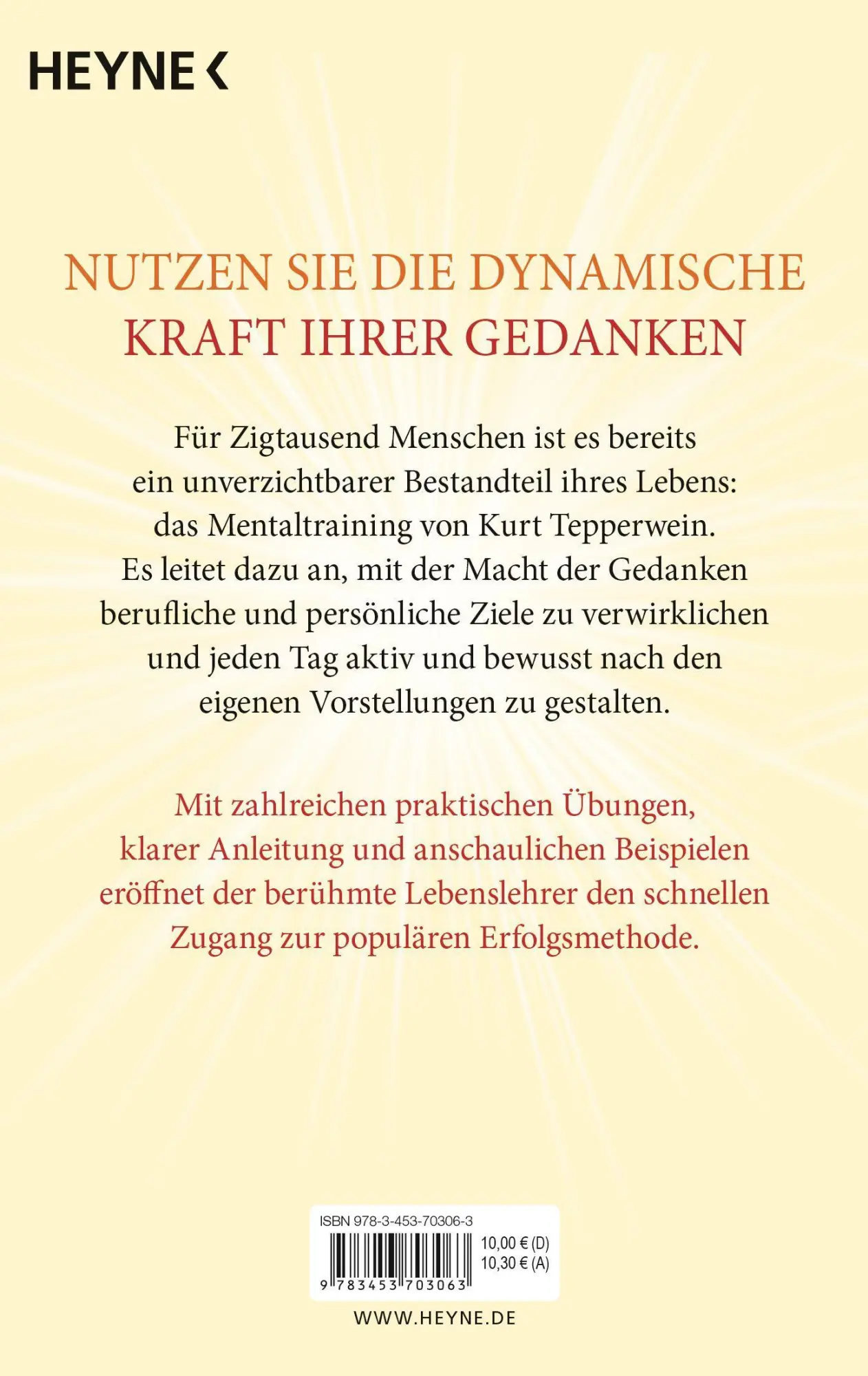 Bild: 9783453703063 | Praxisbuch Mental-Training | Kurt Tepperwein | Taschenbuch | 192 S.