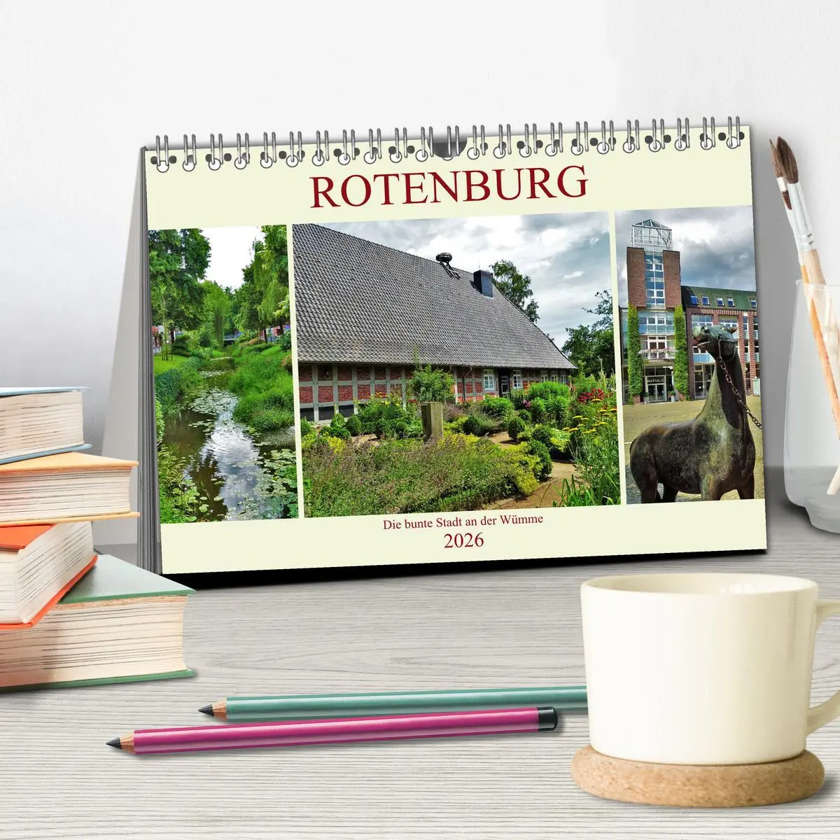 Bild: 9783457903063 | Rotenburg - Die bunte Stadt an der Wümme (Tischkalender 2026 DIN A5...
