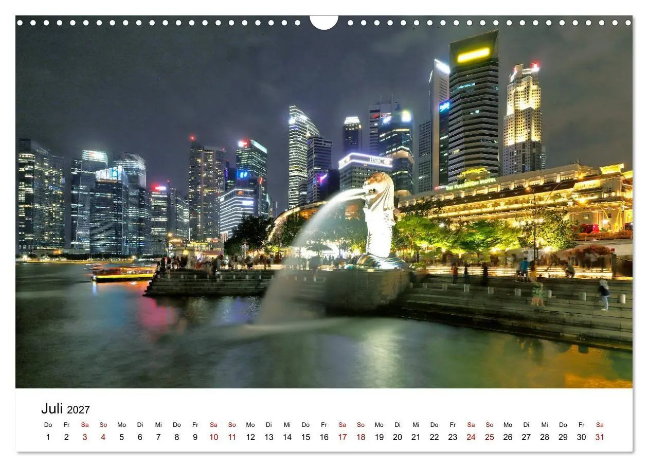 Bild: 9783569563063 | Singapur - Perle Südostasiens (Wandkalender 2027 DIN A3 quer),...