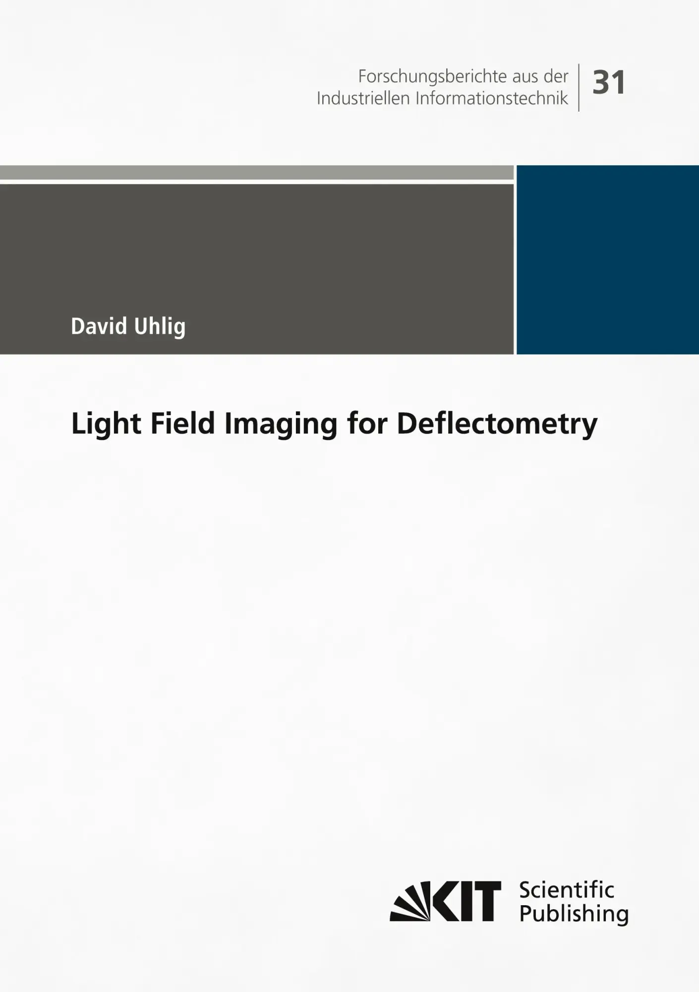 Cover: 9783731513063 | Light Field Imaging for Deflectometry | David Uhlig | Taschenbuch