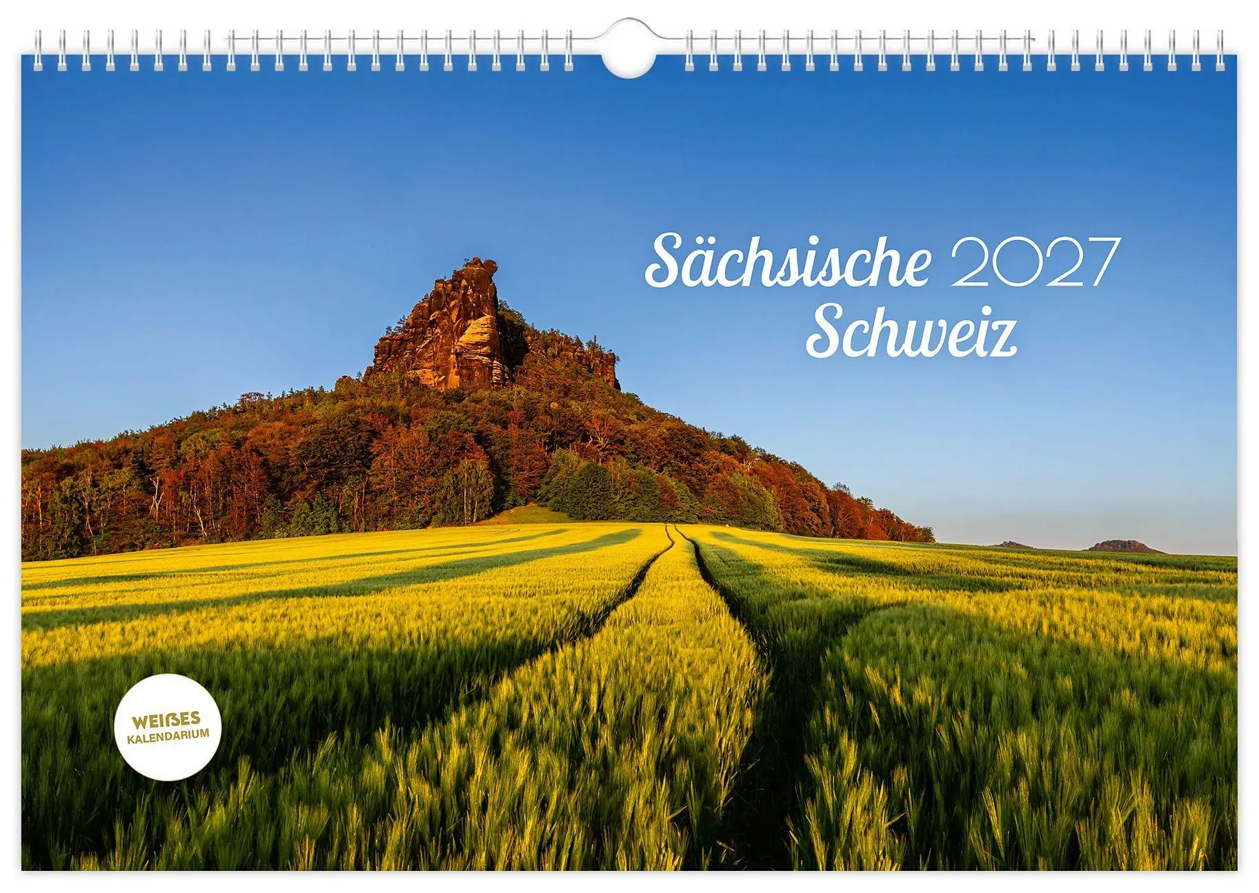 Cover: 9783912303063 | Kalender Sächsische Schweiz 2027 | 45 x 30 cm weißes Kalendarium