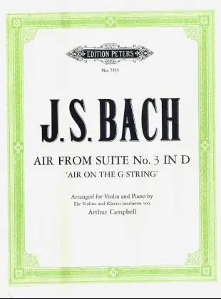 Cover: 9790577083063 | Air D-Dur | Johann Sebastian Bach (u. a.) | Broschüre | Edition Peters