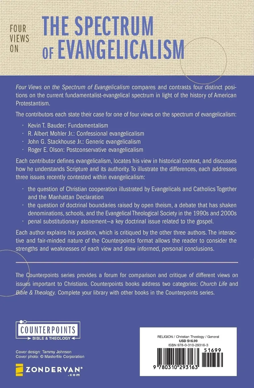Rückseite: 9780310293163 | Four Views on the Spectrum of Evangelicalism | Kevin Bauder | Buch