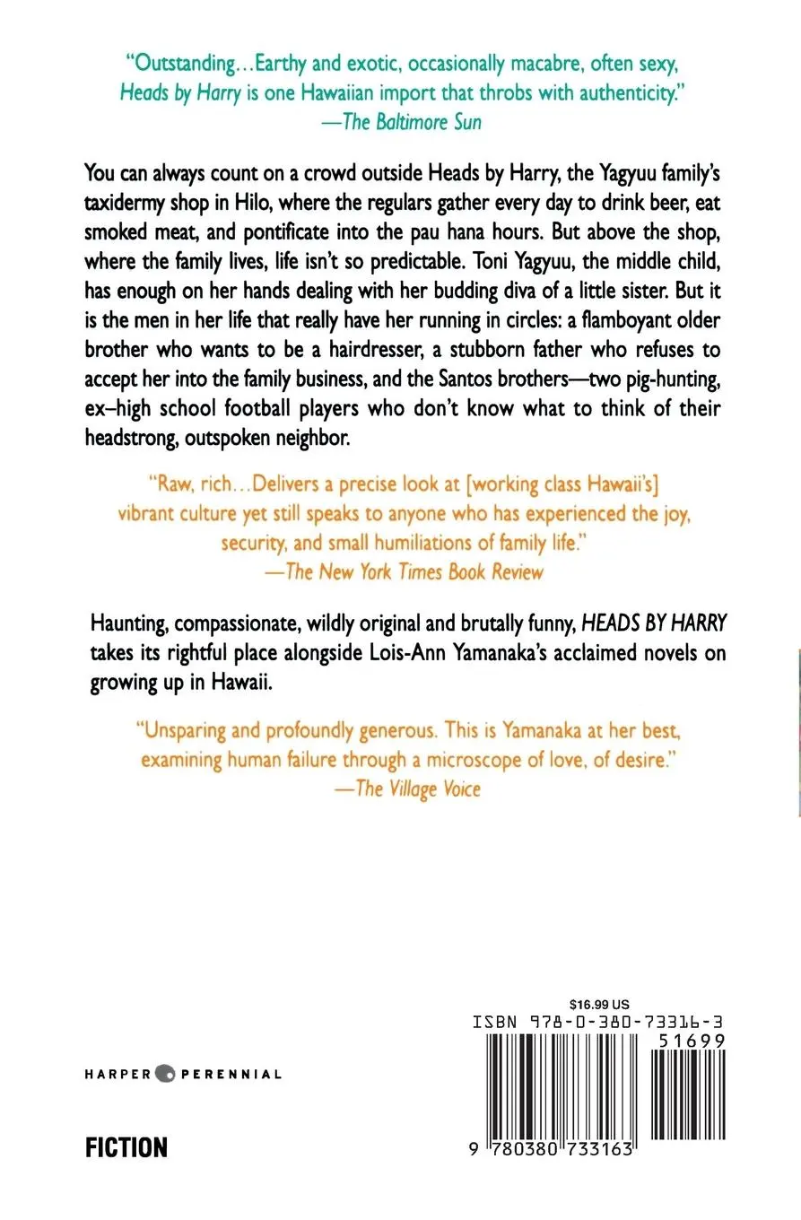 Rückseite: 9780380733163 | Heads by Harry | Lois-Ann Yamanaka | Taschenbuch | Englisch | 2000