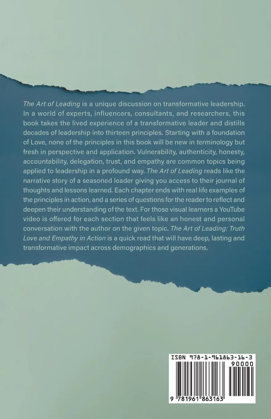 Rückseite: 9781961863163 | The Art of Leading | Truth, Love, and Empathy in Action | Roy Dockery