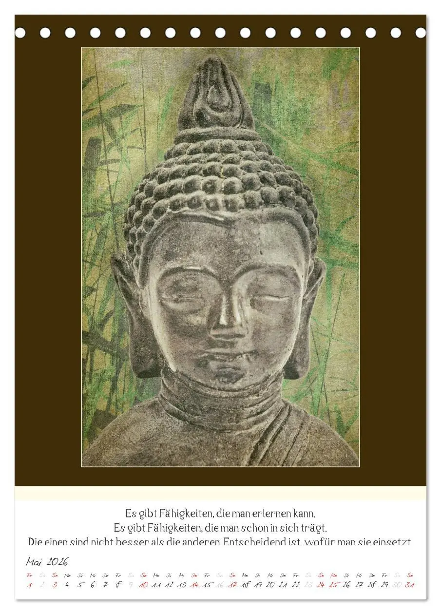 Bild: 9783516463163 | Der Buddhistische Weisheiten Kalender (Tischkalender 2026 DIN A5...