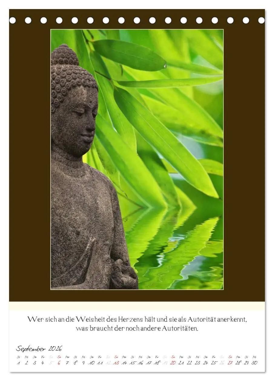 Bild: 9783516463163 | Der Buddhistische Weisheiten Kalender (Tischkalender 2026 DIN A5...