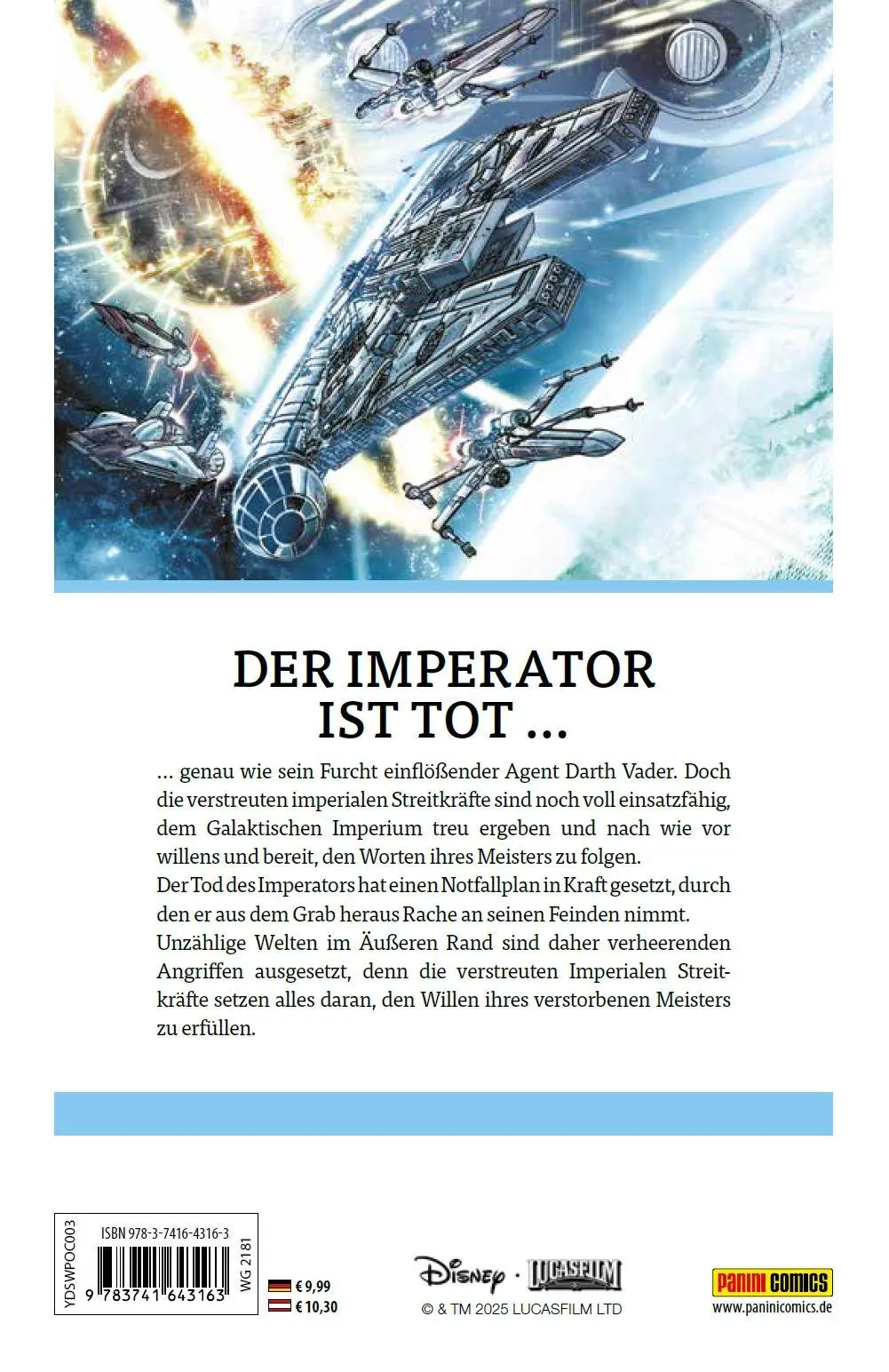 Rückseite: 9783741643163 | Star Wars (Pocket Edition): Imperium in Trümmern | Greg Rucka (u. a.)