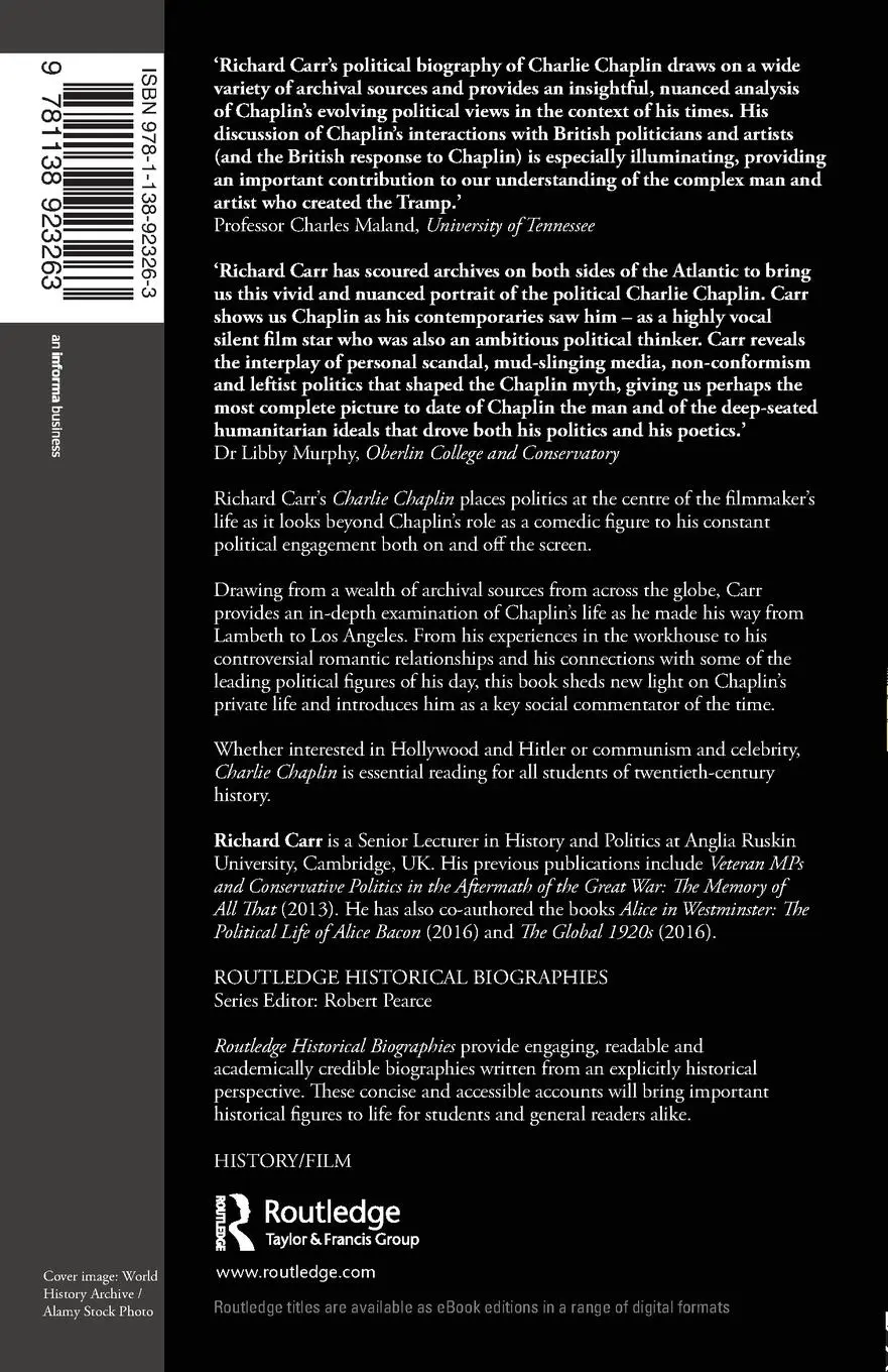 Rückseite: 9781138923263 | Charlie Chaplin | Richard Carr | Taschenbuch | Englisch | 2017
