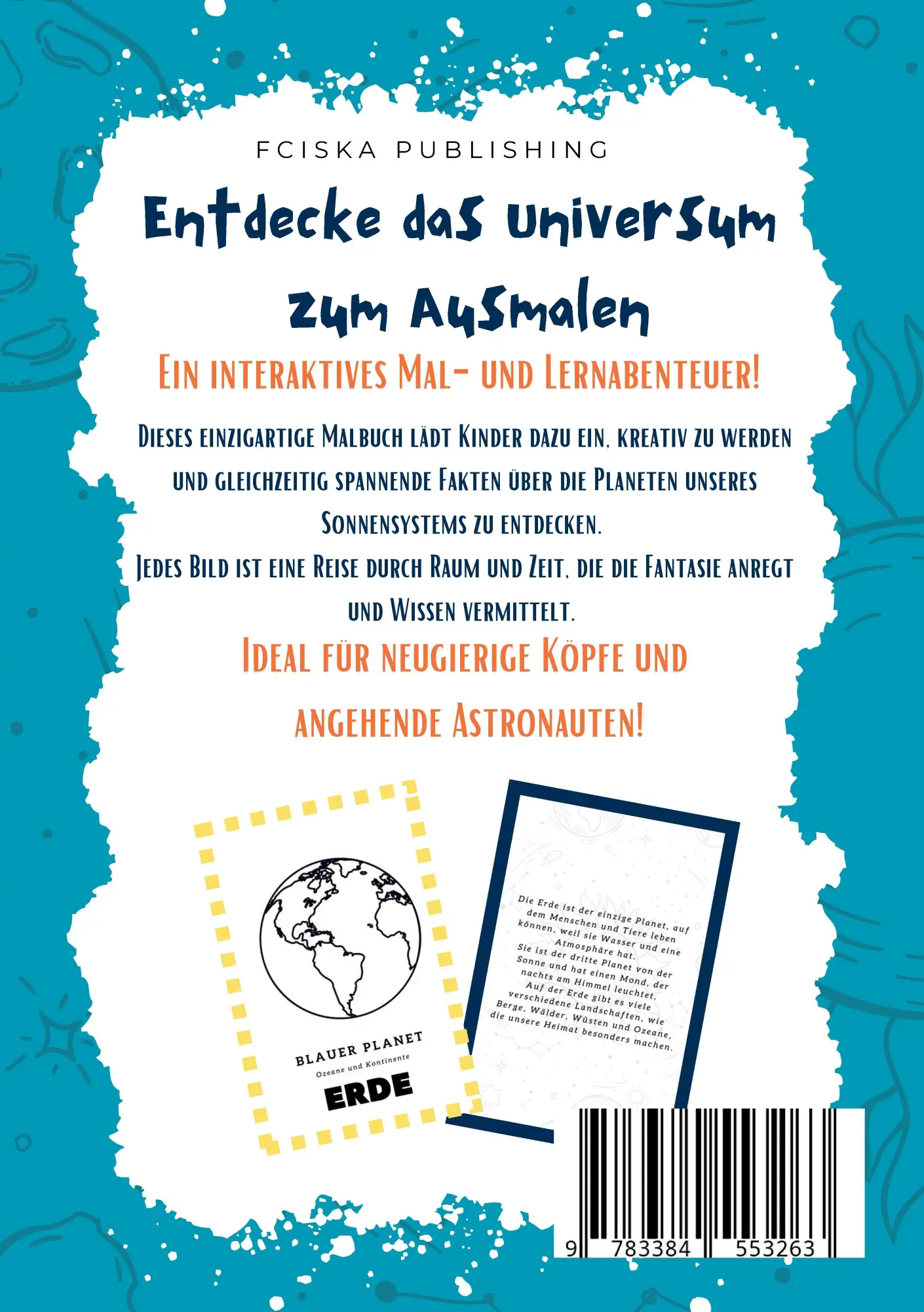Rückseite: 9783384553263 | Mein Planeten Malbuch | Entdecke das Universum zum Ausmalen | Buch