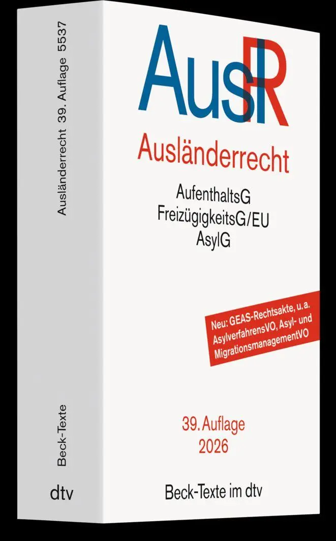 Cover: 9783423533263 | Ausländerrecht. AuslR | Taschenbuch | Beck-Texte im dtv | LVI | 2026
