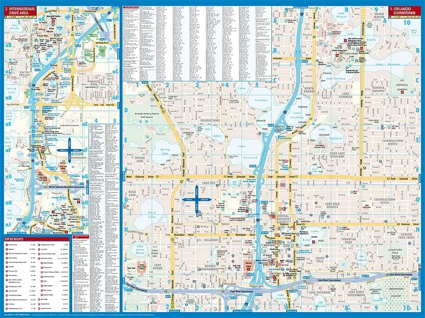 Bild: 9783866093263 | Borch Map Orlando | (Land-)Karte | Mehrfarbendruck. Gefalzt | 2 S.