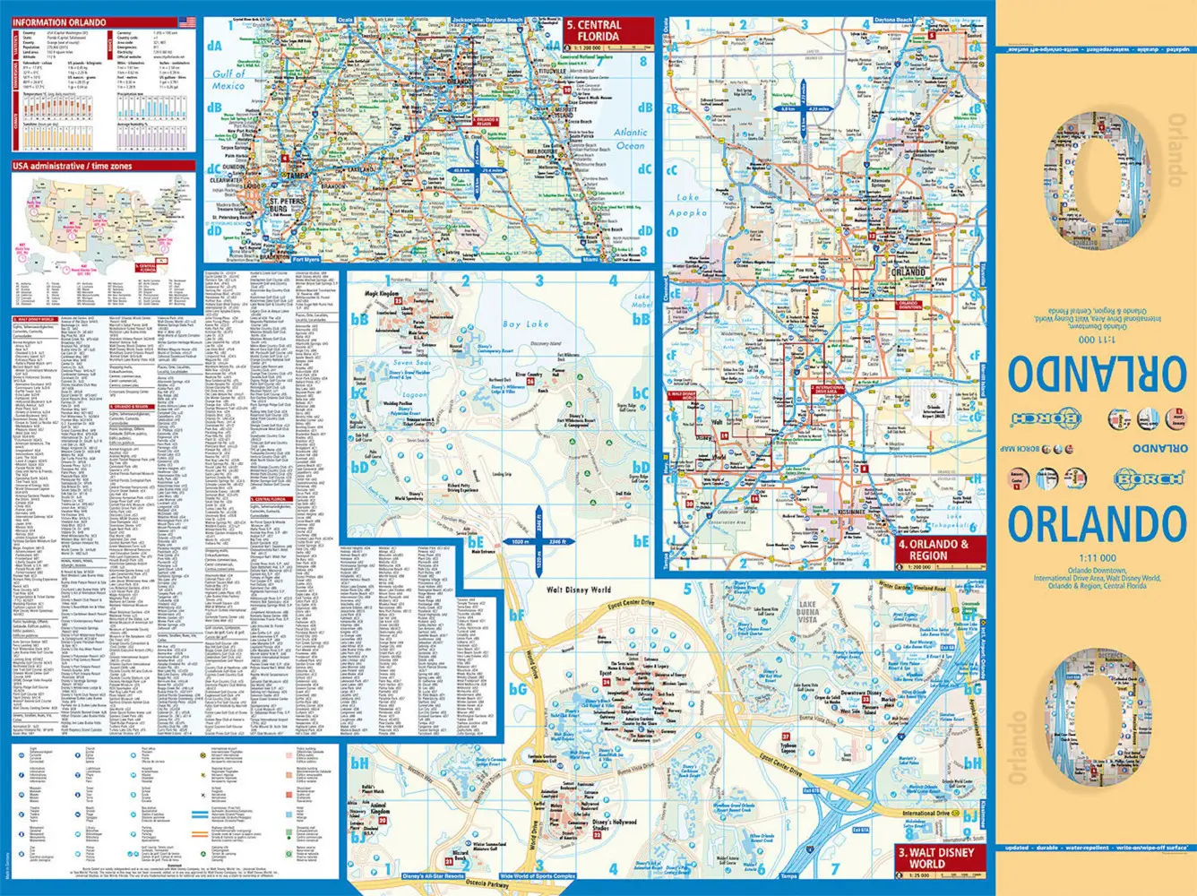 Bild: 9783866093263 | Borch Map Orlando | (Land-)Karte | Mehrfarbendruck. Gefalzt | 2 S.