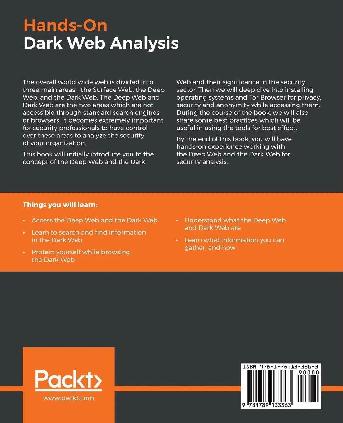 Rückseite: 9781789133363 | Hands-On Dark Web Analysis | Sion Retzkin | Taschenbuch | Englisch