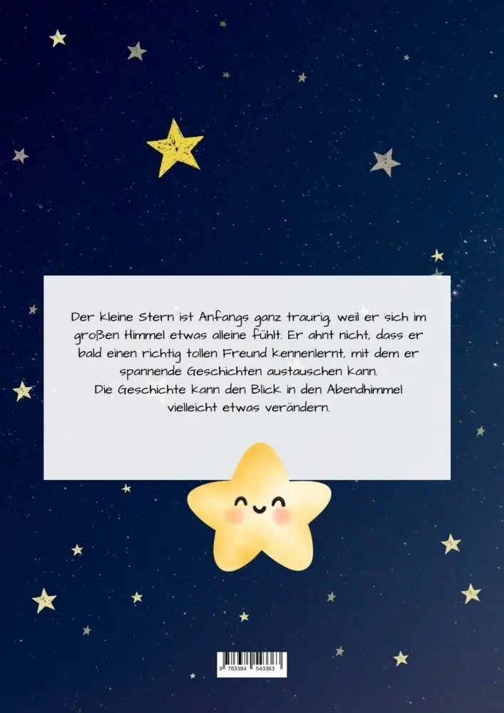 Rückseite: 9783384543363 | Der kleine Stern | Der kleine Stern mit dem Wunsch nach Freundschaft