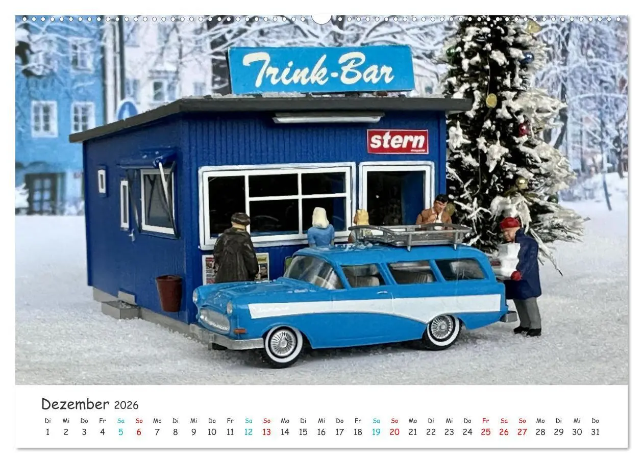 Bild: 9783457353363 | Autos auf der Modellbahn (Wandkalender 2026 DIN A2 quer), CALVENDO...