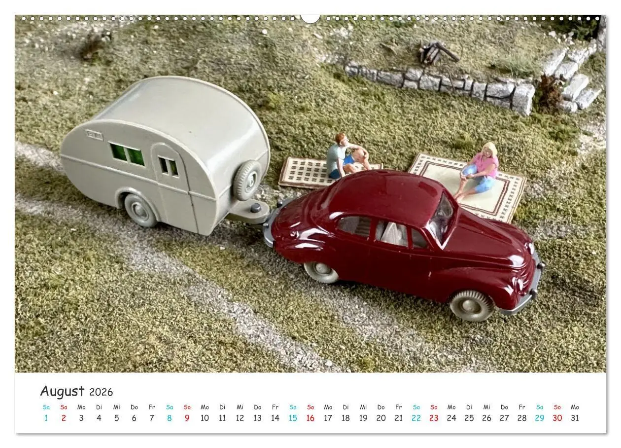 Bild: 9783457353363 | Autos auf der Modellbahn (Wandkalender 2026 DIN A2 quer), CALVENDO...
