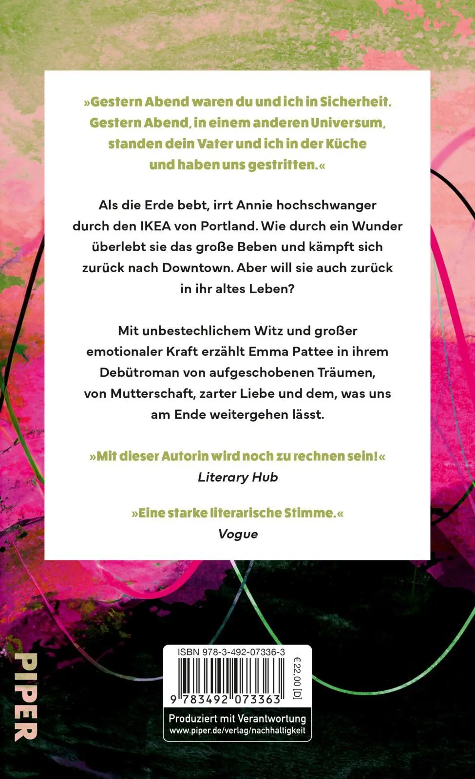 Rückseite: 9783492073363 | Auf der Kippe | Emma Pattee | Buch | 256 S. | Deutsch | 2025