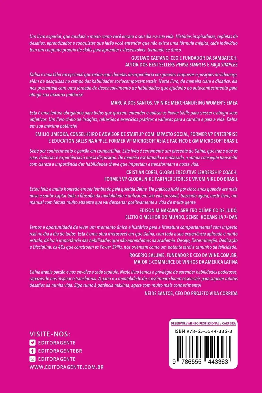 Rückseite: 9786555443363 | Power Skills | Dafna Blaschkauer | Taschenbuch | Portugiesisch | 2022