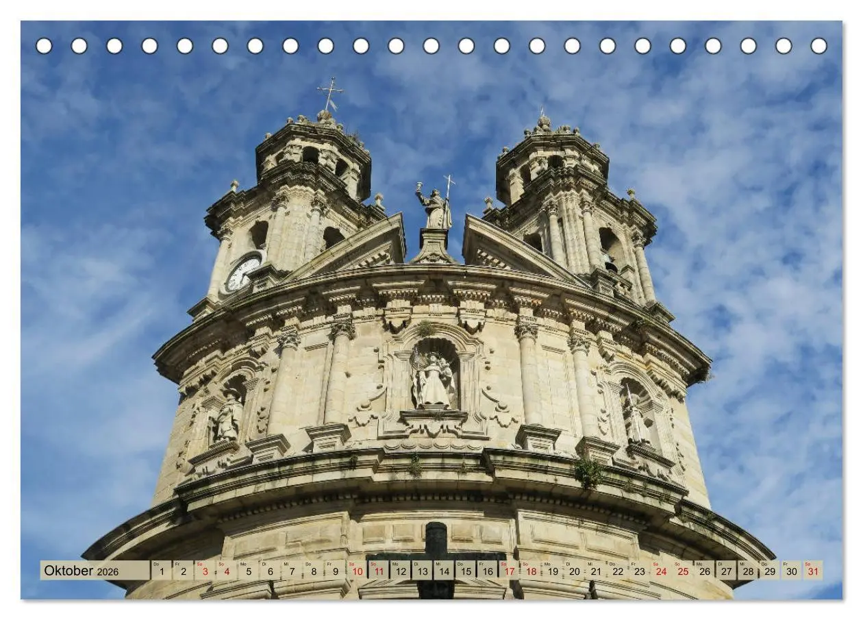 Bild: 9783457723463 | Von Porto nach Santiago de Compostela (Tischkalender 2026 DIN A5...