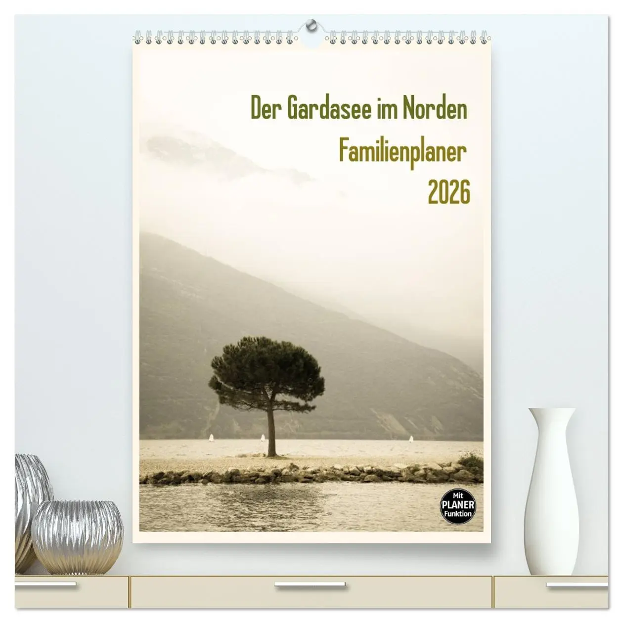 Cover: 9783516433463 | Der Gardasee im Norden - Familienplaner 2026 (hochwertiger Premium...