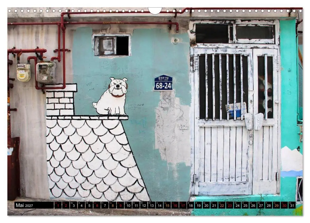 Bild: 9783594103463 | Street Art Seoul (Wandkalender 2027 DIN A3 quer), CALVENDO...