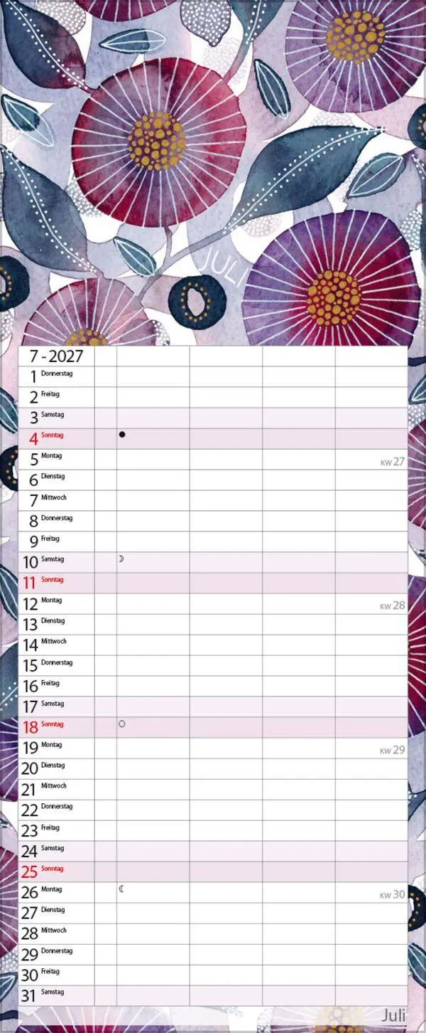 Bild: 9783819303463 | Aquarellplaner 2027 | Verlag Korsch | Kalender | 20 S. | Deutsch