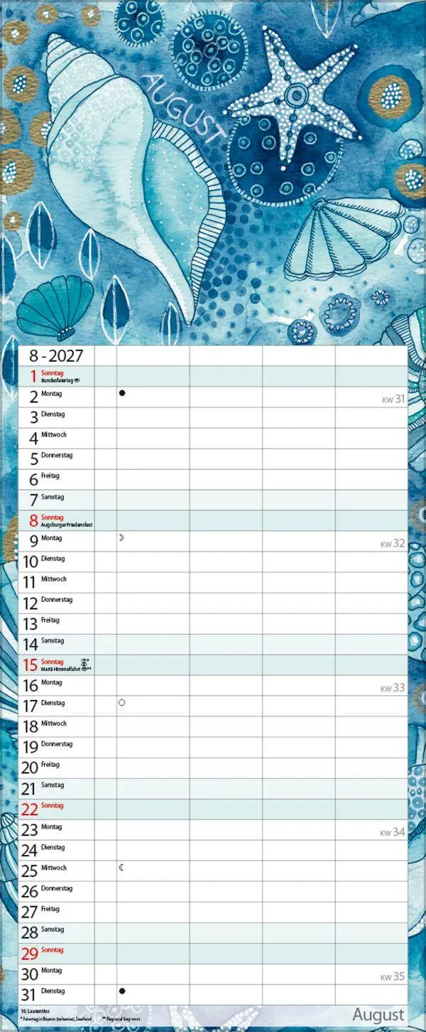 Bild: 9783819303463 | Aquarellplaner 2027 | Verlag Korsch | Kalender | 20 S. | Deutsch