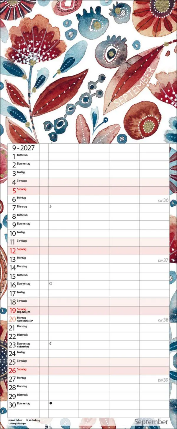 Bild: 9783819303463 | Aquarellplaner 2027 | Verlag Korsch | Kalender | 20 S. | Deutsch