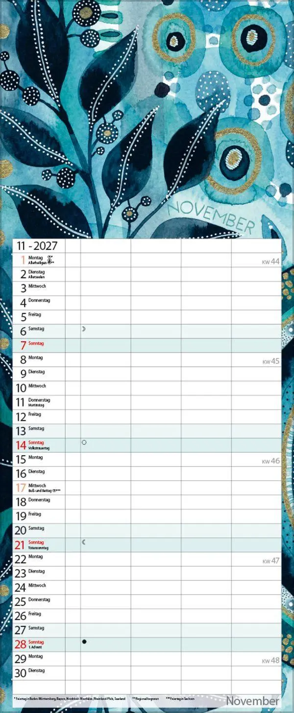 Bild: 9783819303463 | Aquarellplaner 2027 | Verlag Korsch | Kalender | 20 S. | Deutsch