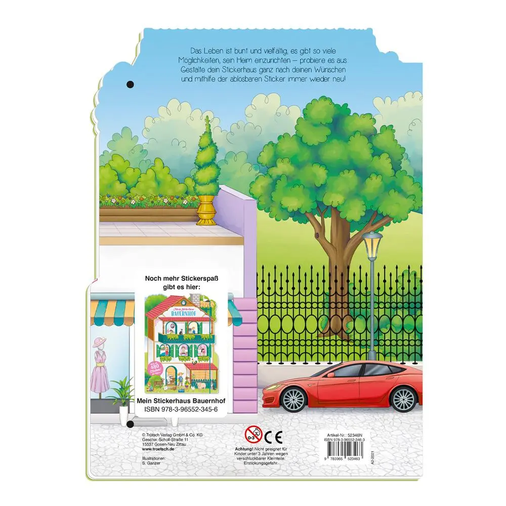 Bild: 9783965523463 | Trötsch Stickerbuch Mein glitzerndes Stickerhaus | Co.KG | Taschenbuch