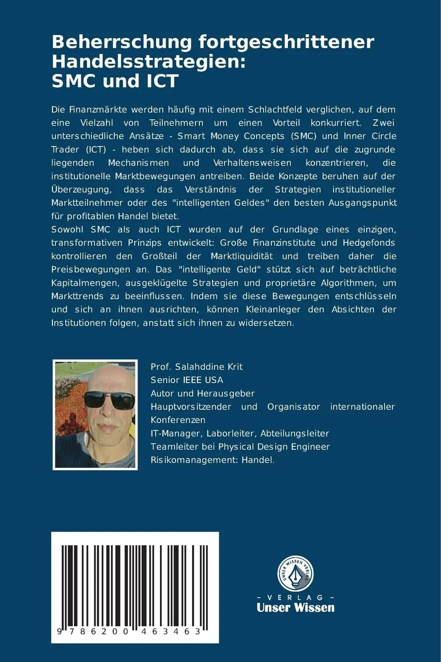 Rückseite: 9786200463463 | Beherrschung fortgeschrittener Handelsstrategien: SMC und ICT | Krit