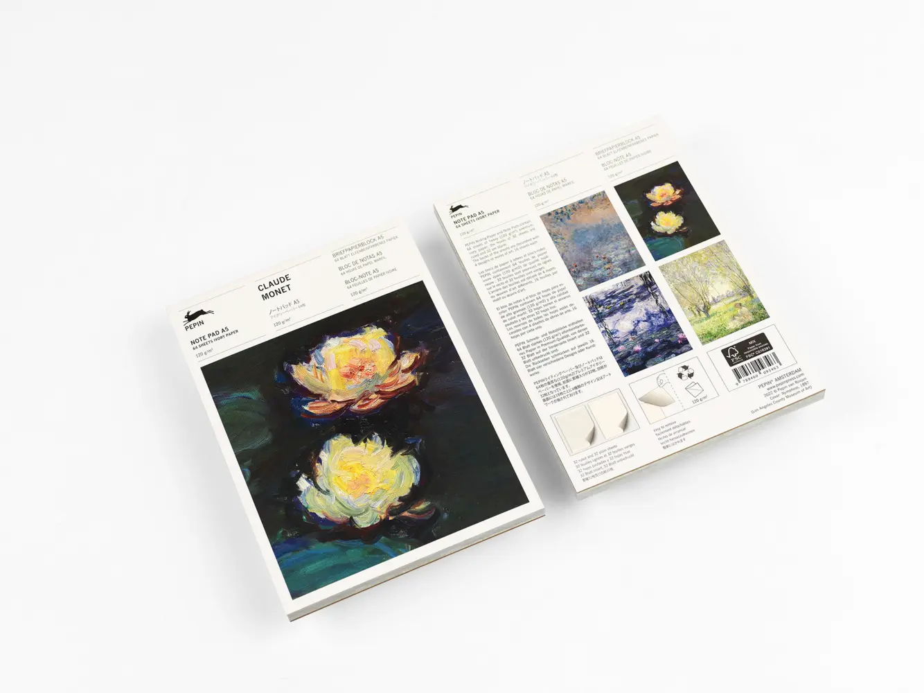 Cover: 9789460093463 | Claude Monet | Writing Paper &amp; Note Pad A5 | Pepin van Roojen | 64 S.