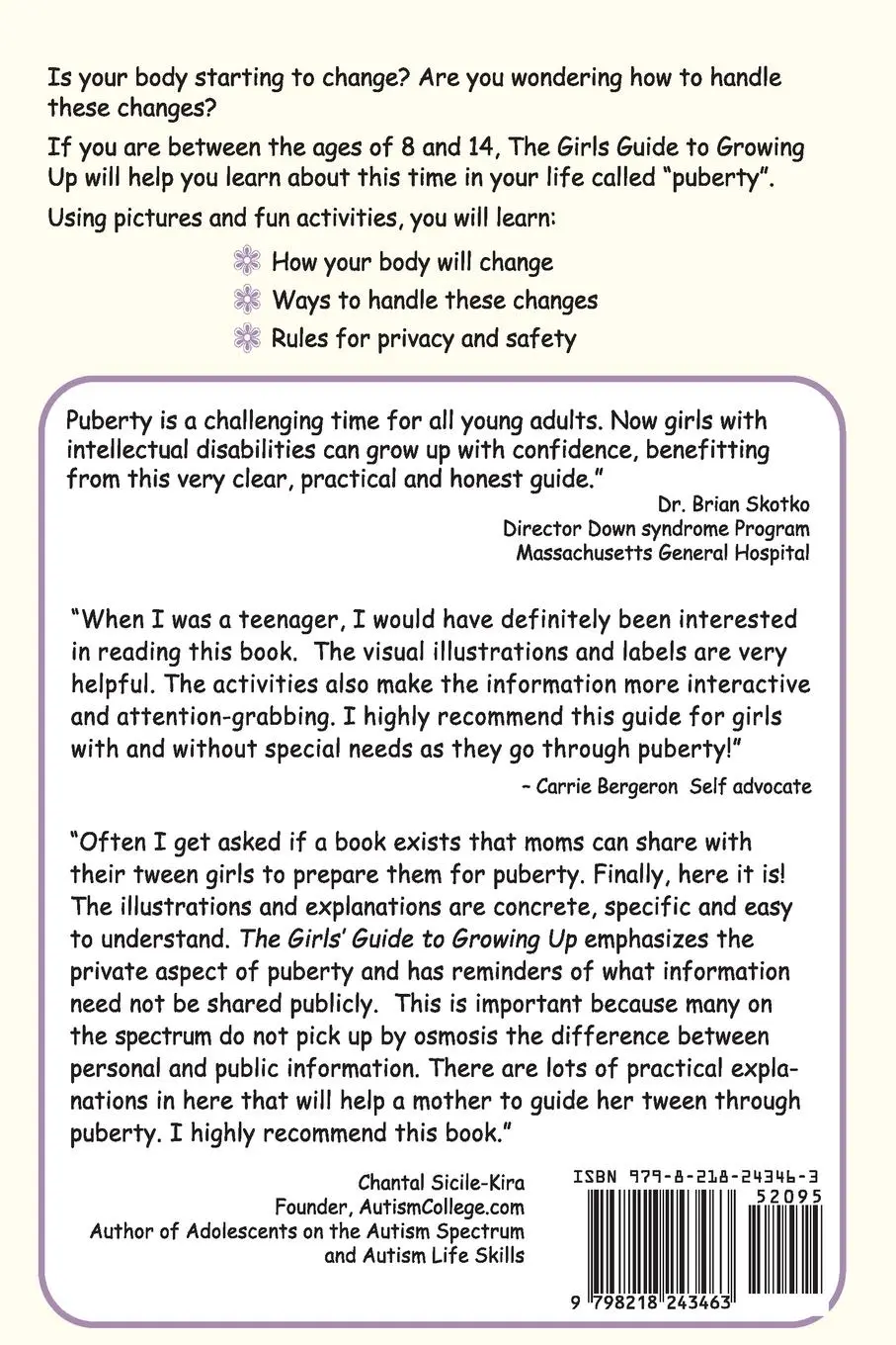 Rückseite: 9798218243463 | The Girls' Guide to Growing Up | Terri Couwenhoven | Taschenbuch