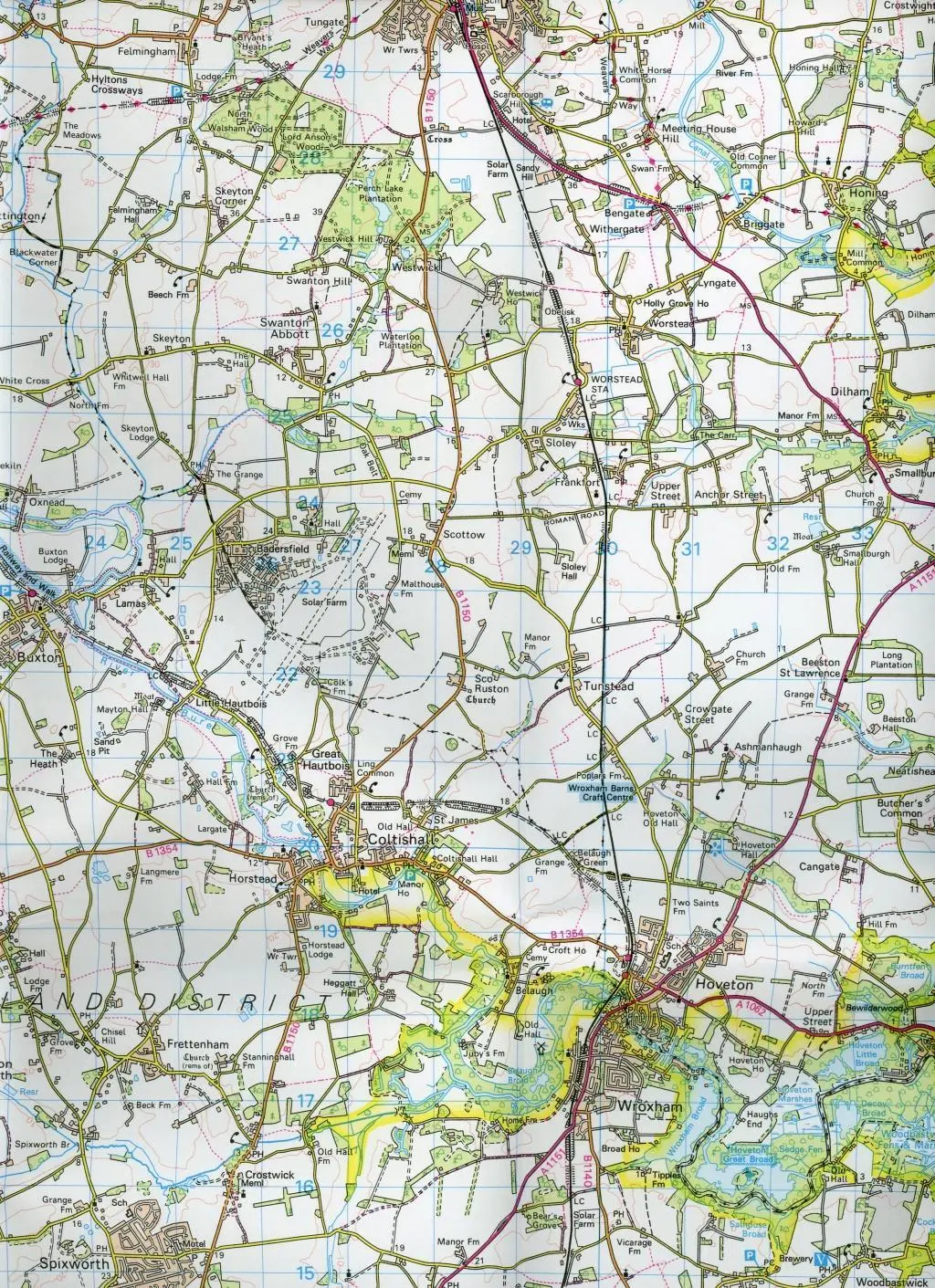 Bild: 9780319263563 | North East Norfolk | Cromer &amp; Wroxham | (Land-)Karte | Karte/Landkarte