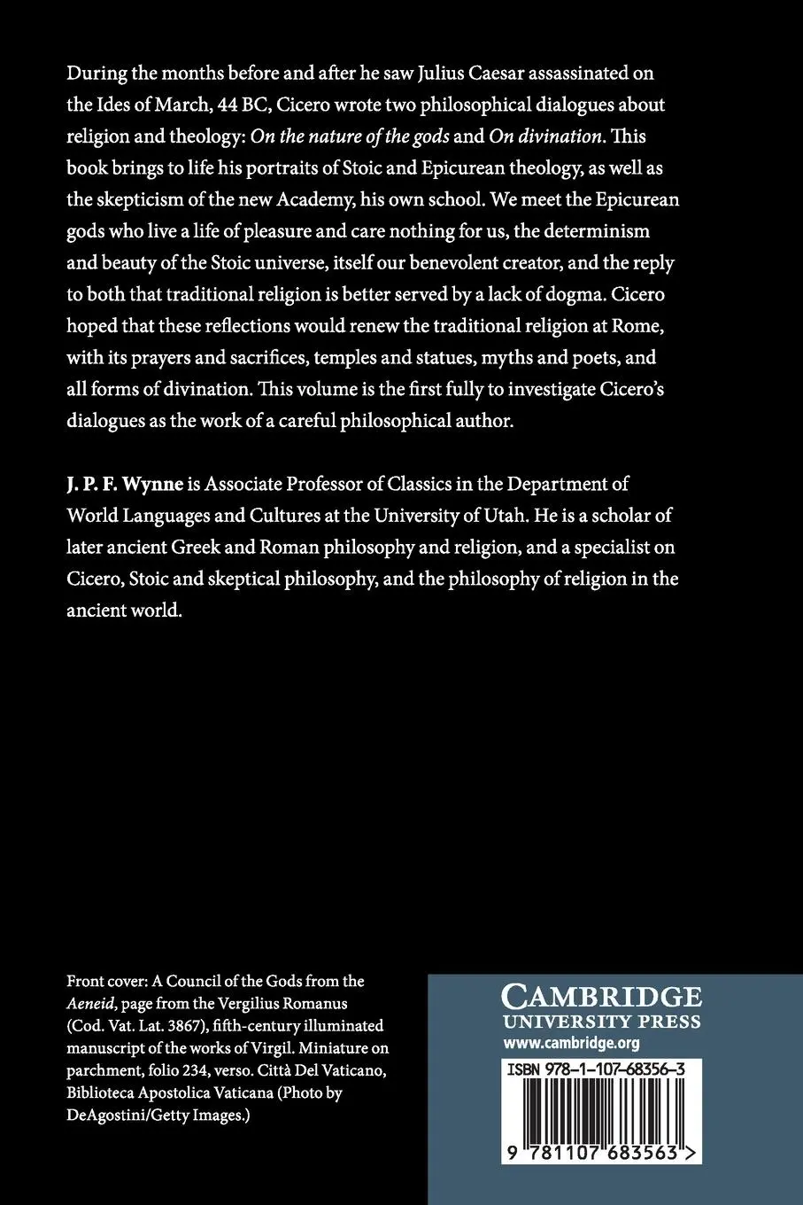 Rückseite: 9781107683563 | Cicero on the Philosophy of Religion | J. P. F. Wynne | Taschenbuch