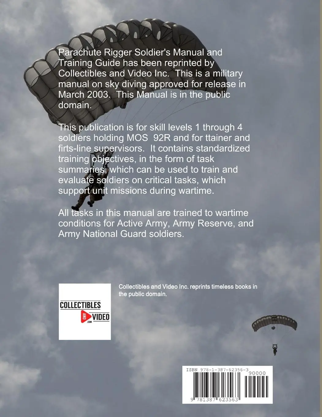 Rückseite: 9781387623563 | Parachute Rigger Soldier's Manual &amp; Training Guide Skill Level...