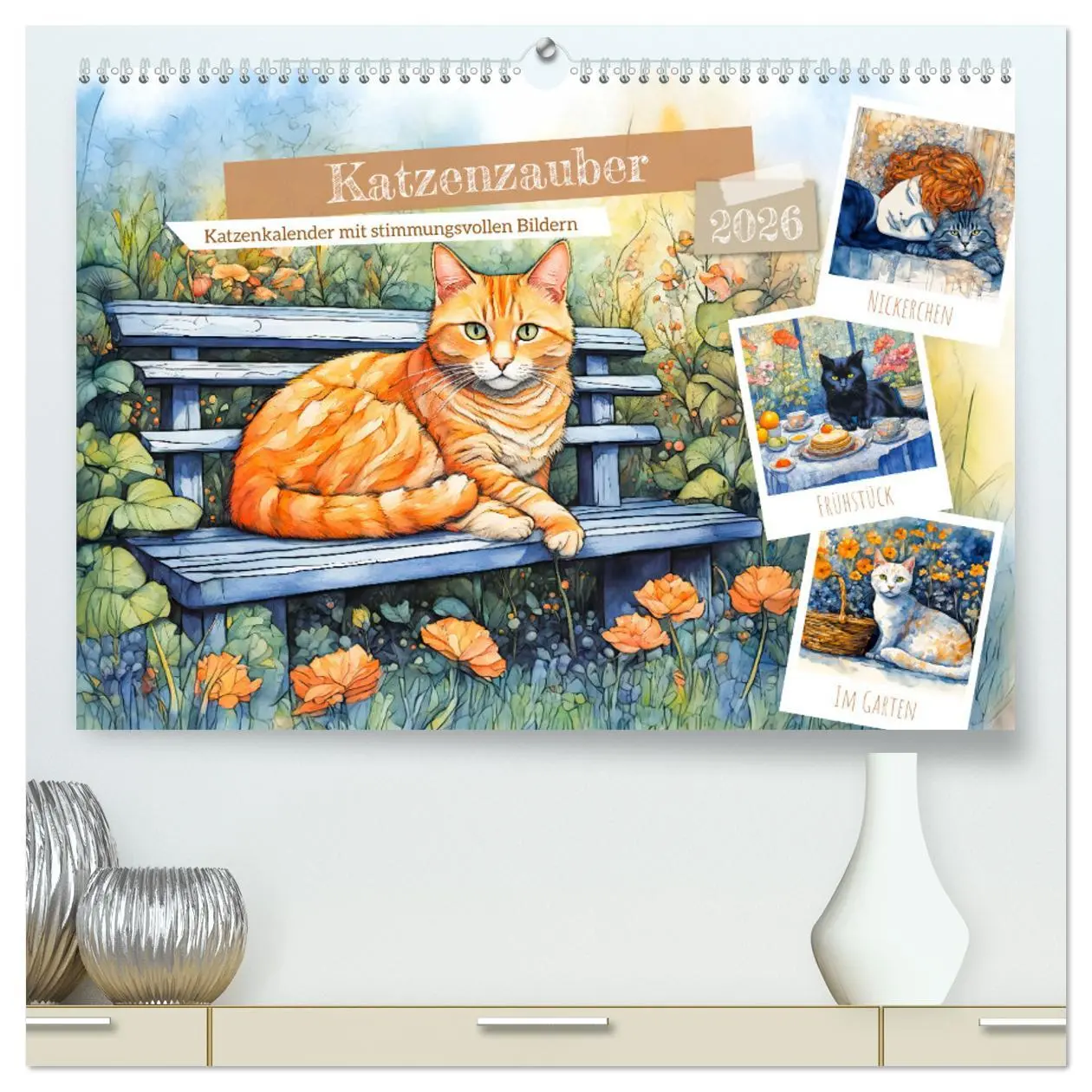 Cover: 9783457263563 | Katzenzauber - Katzenkalender mit stimmungsvollen Bildern...
