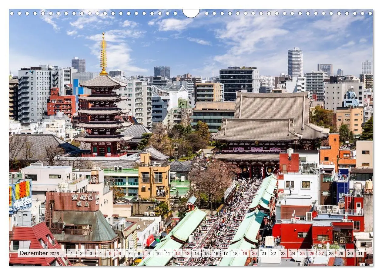 Bild: 9783516663563 | Tokio - Das Herz Japans (Wandkalender 2026 DIN A3 quer), CALVENDO...
