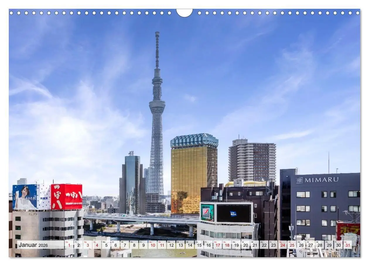 Bild: 9783516663563 | Tokio - Das Herz Japans (Wandkalender 2026 DIN A3 quer), CALVENDO...