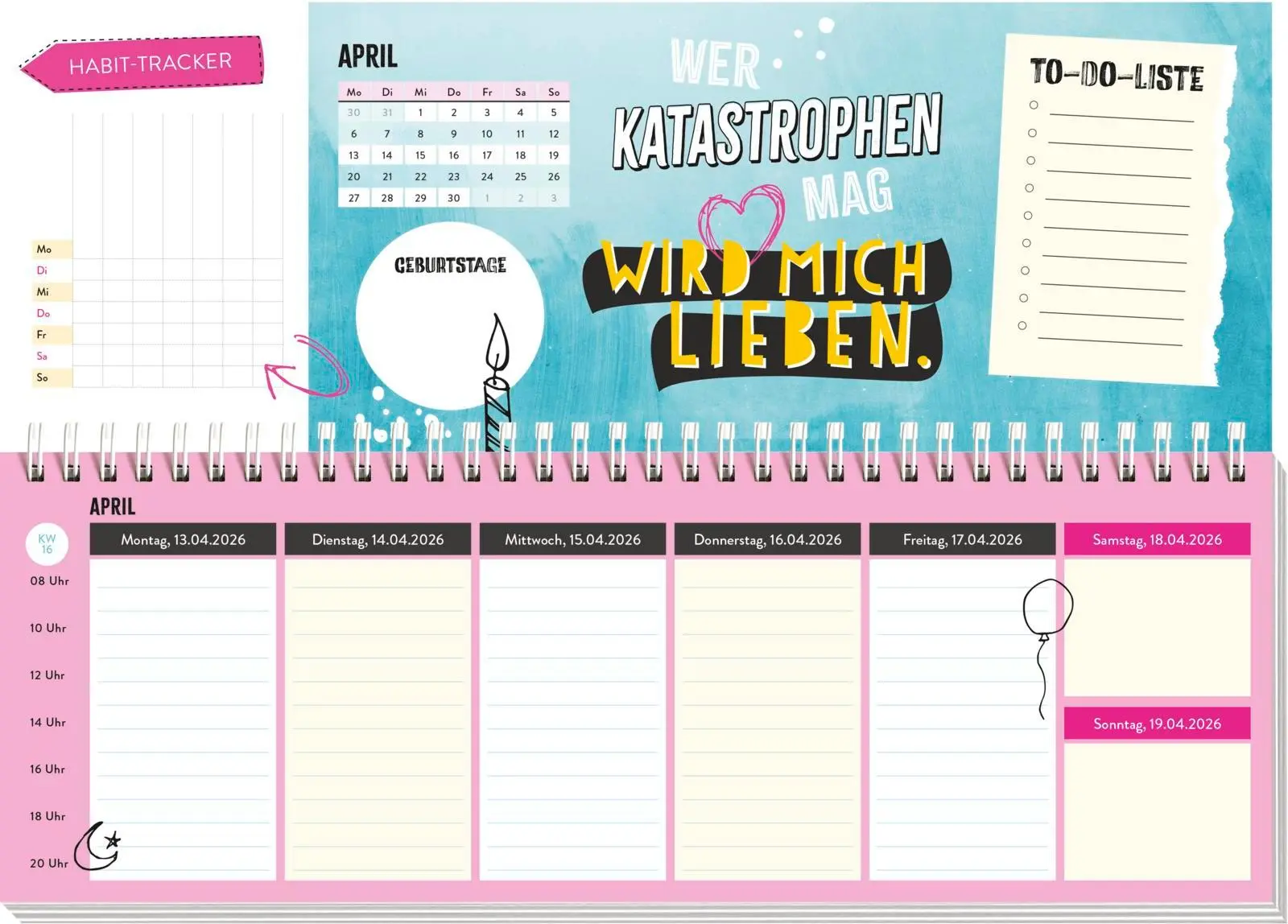 Bild: 4036442013663 | Tischkalender 2026 quer: Das mach ich morgen. Zack, wieder eine...