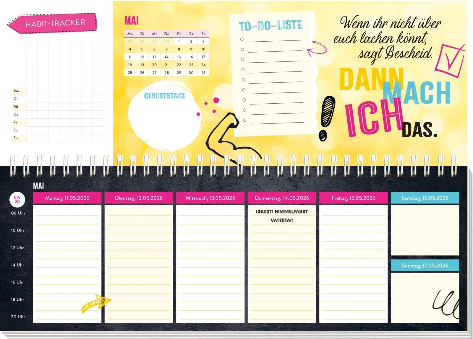 Bild: 4036442013663 | Tischkalender 2026 quer: Das mach ich morgen. Zack, wieder eine...
