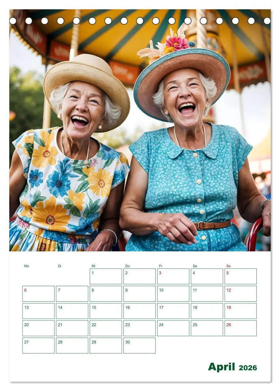 Bild: 9783457253663 | Alt, aber oho - Graue Haare, bunte Abenteuer (Tischkalender 2026...