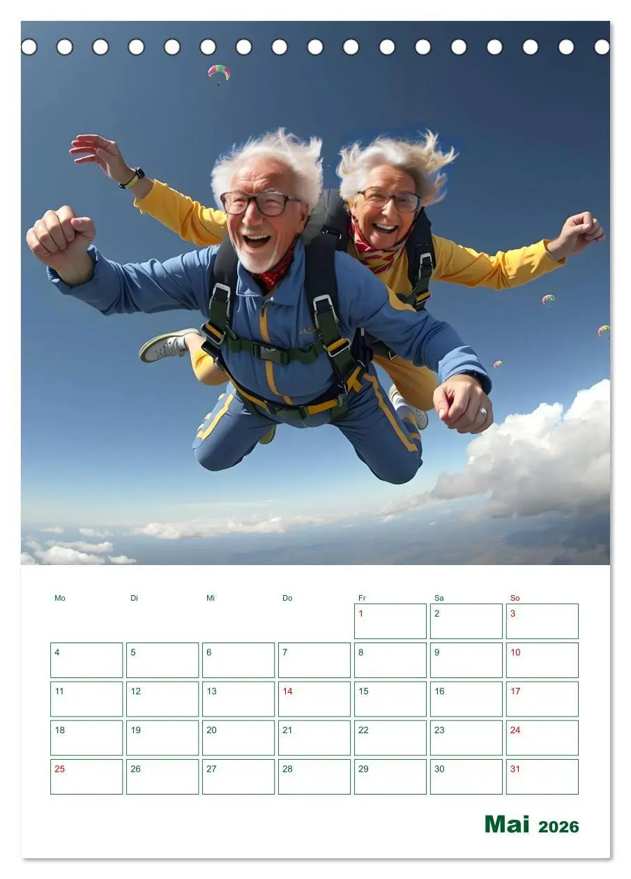 Bild: 9783457253663 | Alt, aber oho - Graue Haare, bunte Abenteuer (Tischkalender 2026...