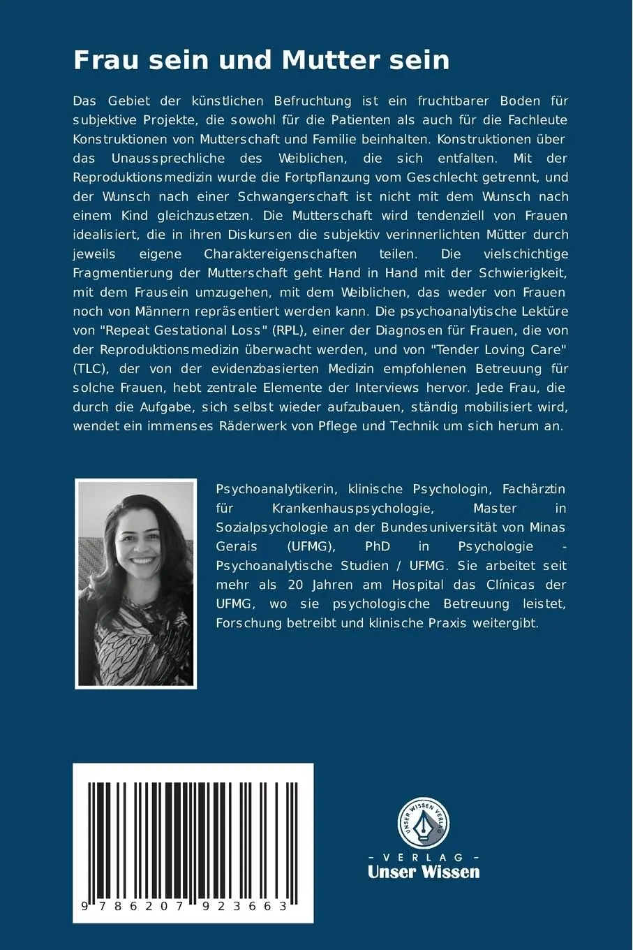 Rückseite: 9786207923663 | Frau sein und Mutter sein | Márcia Aparecida de Abreu Fonseca | Buch
