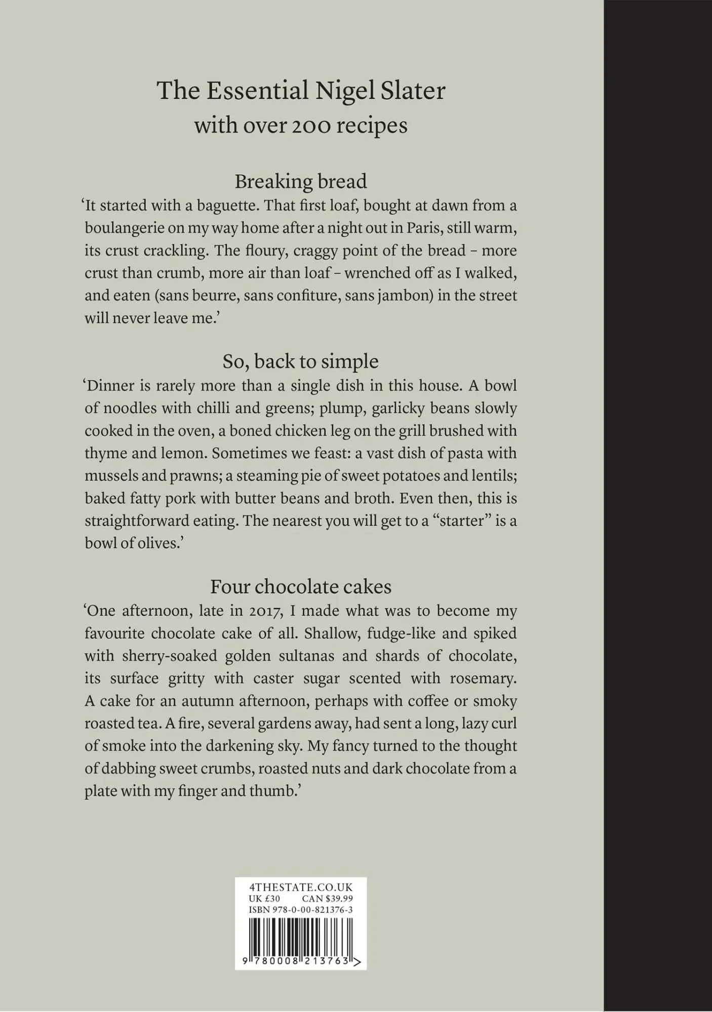 Rückseite: 9780008213763 | A Cook's Book | The Essential Nigel Slater | Nigel Slater | Buch
