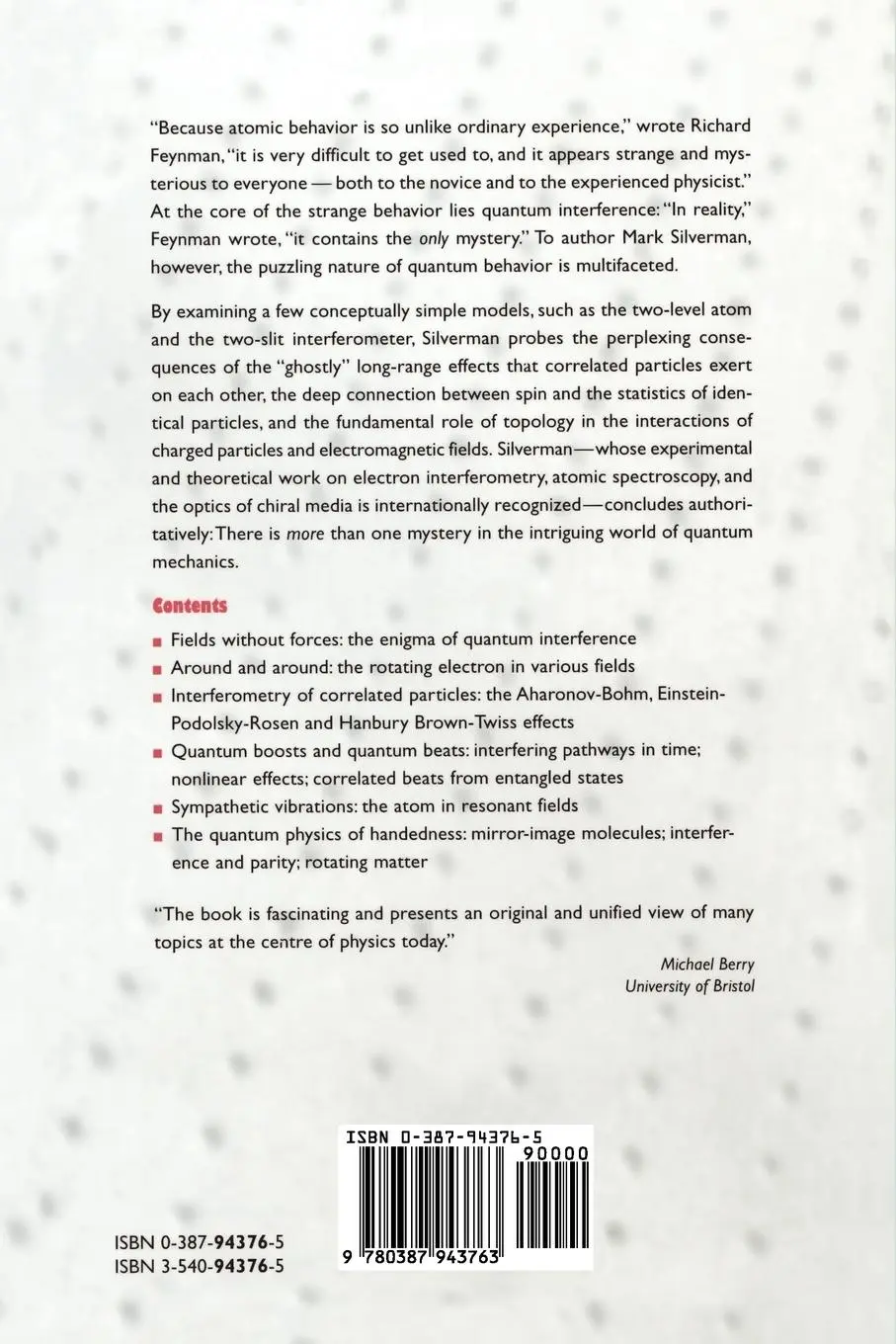 Rückseite: 9780387943763 | More Than One Mystery | Explorations in Quantum Interference | Buch