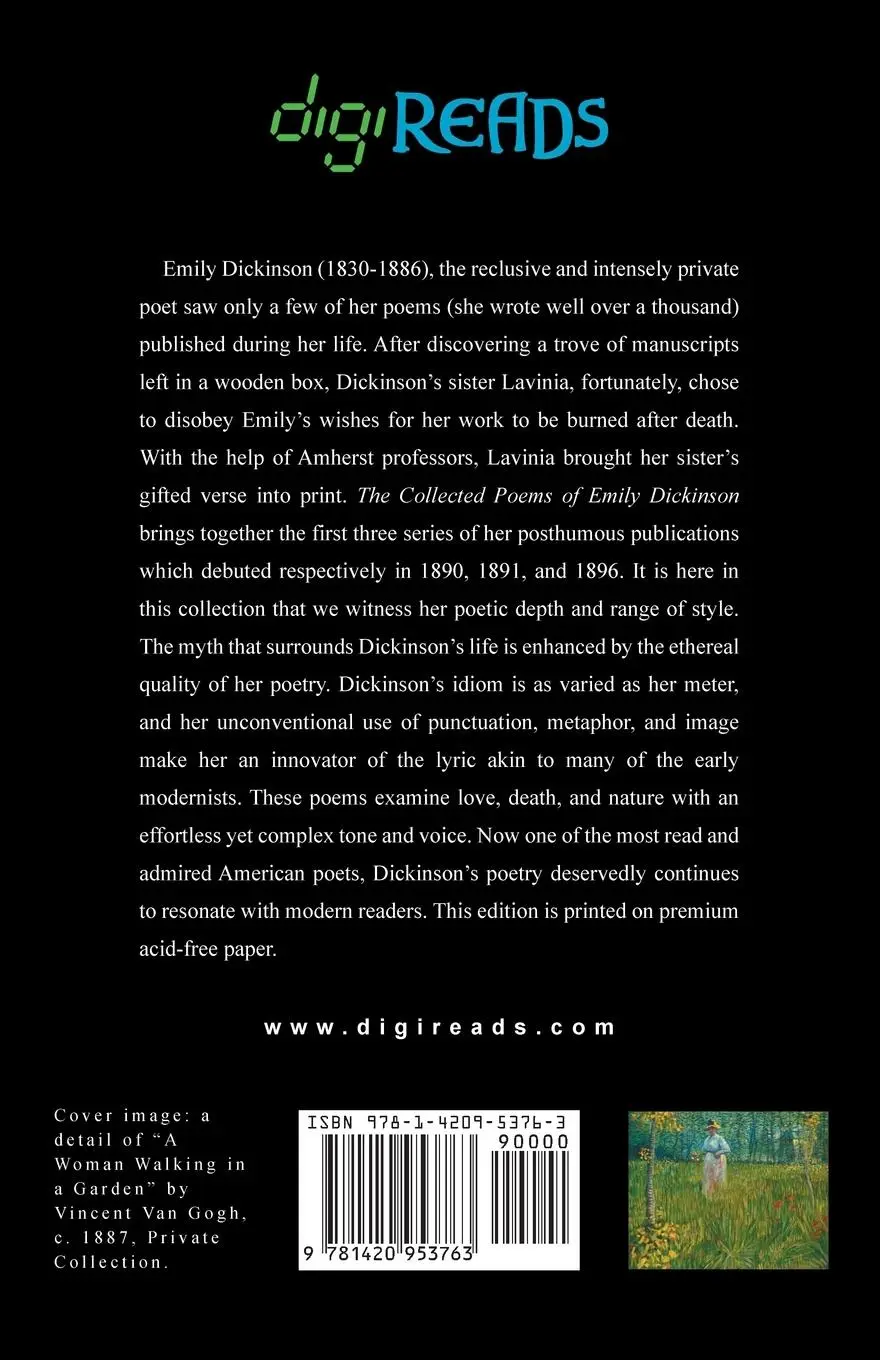 Rückseite: 9781420953763 | The Collected Poems of Emily Dickinson | Emily Dickinson | Taschenbuch