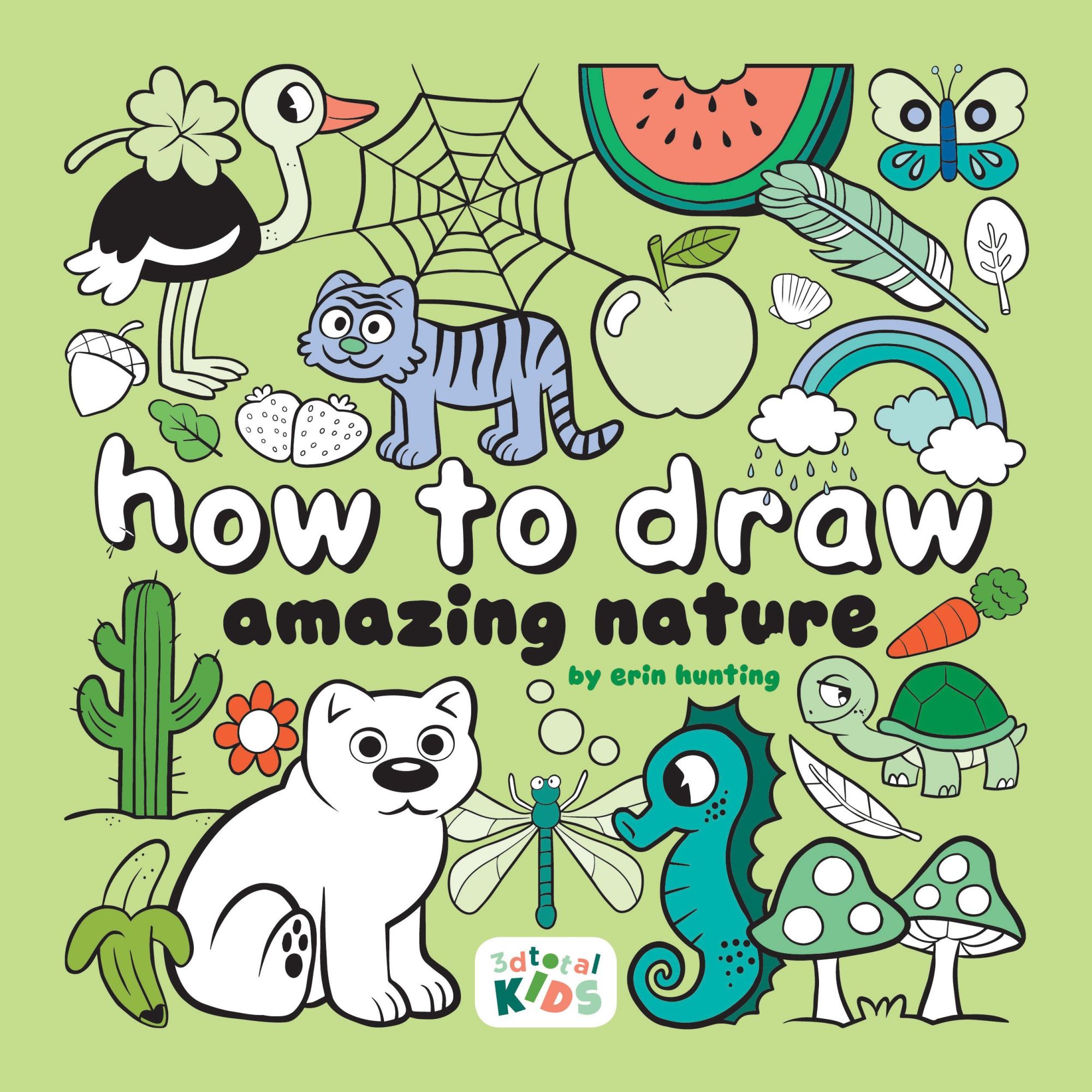 Cover: 9781912843763 | How to Draw Amazing Nature | By Erin Hunting | Publishing 3dtotal