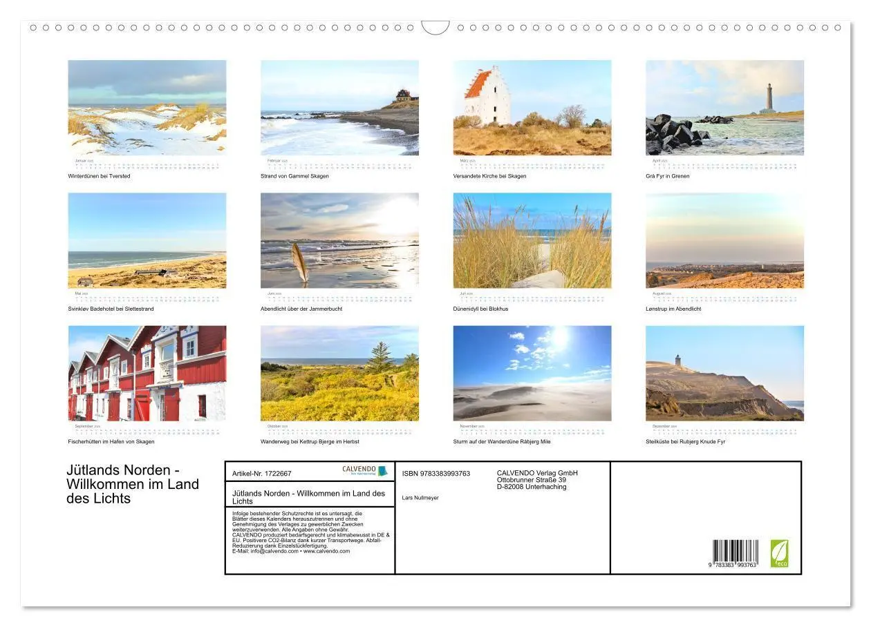 Bild: 9783383993763 | Jütlands Norden - Willkommen im Land des Lichts (Wandkalender 2025...